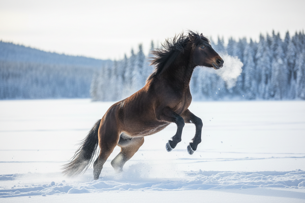 Why Do Horses Often Seem More Spooky or Fresh in Cold Weather?
