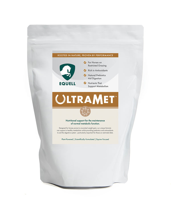 Package of Equell UltraMet laminitis supplement suitable for EMS horses
