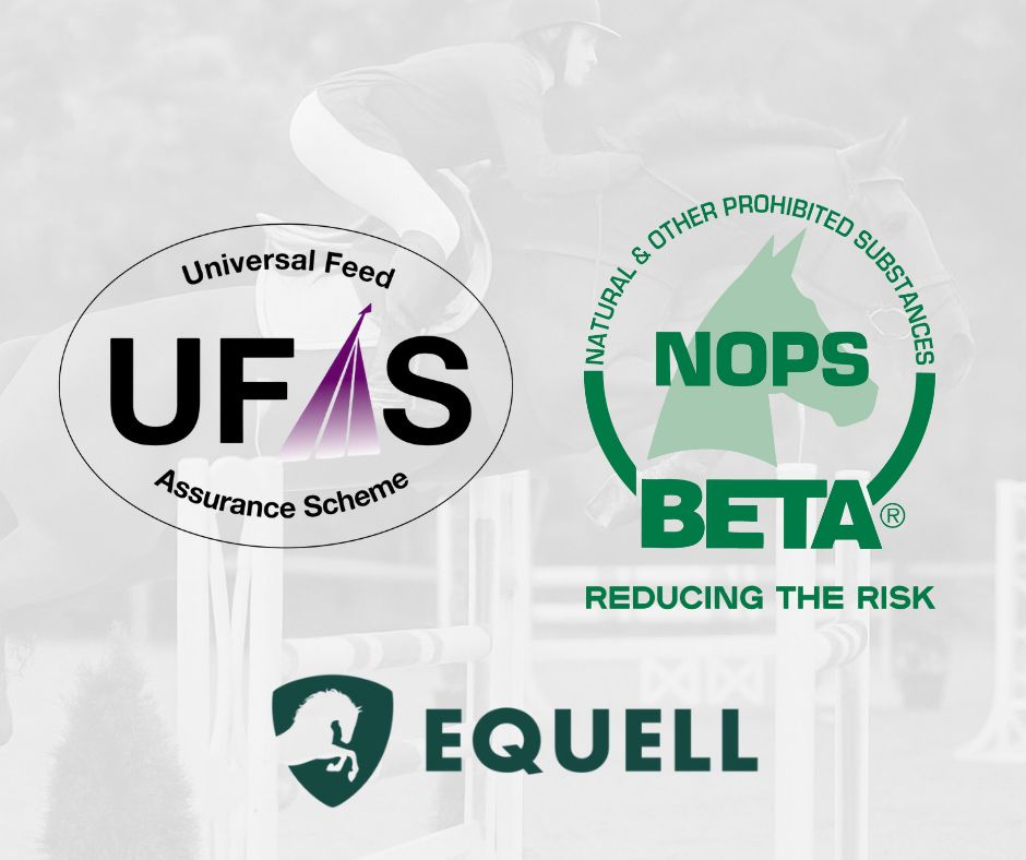 Logos for UFAS, BETA NOPS and Equell showing company accreditation to these schemes