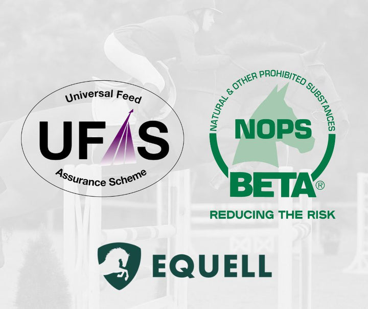 Logos for UFAS, BETA NOPS and Equell showing company accreditation to these schemes